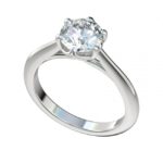 6 prong solitaire engagement ring