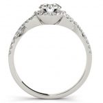 side view of split shank engagement ring