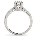 diamond engagement ring side view