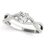 diamond infinity engagement ring