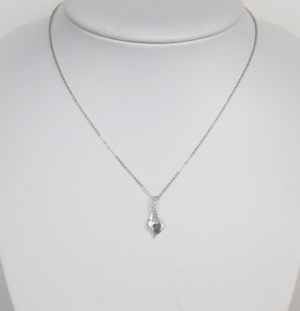 Diamond Leaf Pendant | Kloiber Jewelers