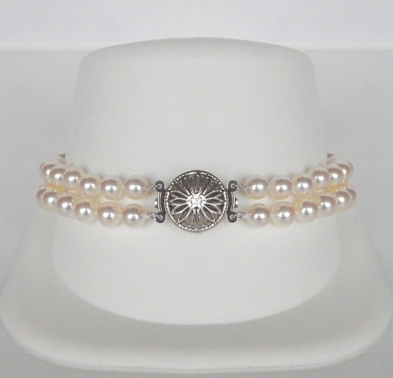 double strand pearl bracelet