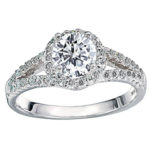 split shank diamond engagement ring