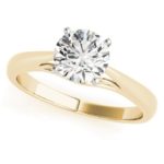 yellow gold solitaire engagement ring