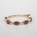 yellow gold ruby band