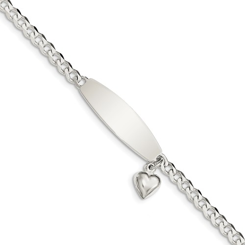 sterling silver engravable bar bracelet