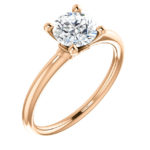 rose gold solitaire ring