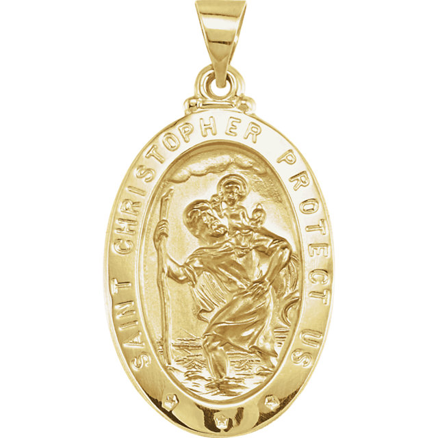 st. christopher pendant
