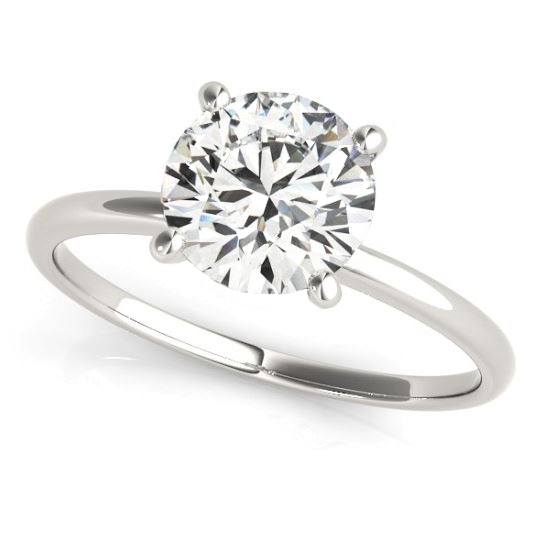 white gold hidden halo solitaire engagement ring