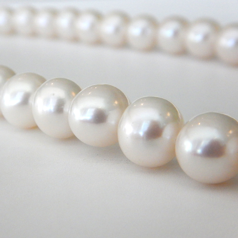 strung freshwater pearls
