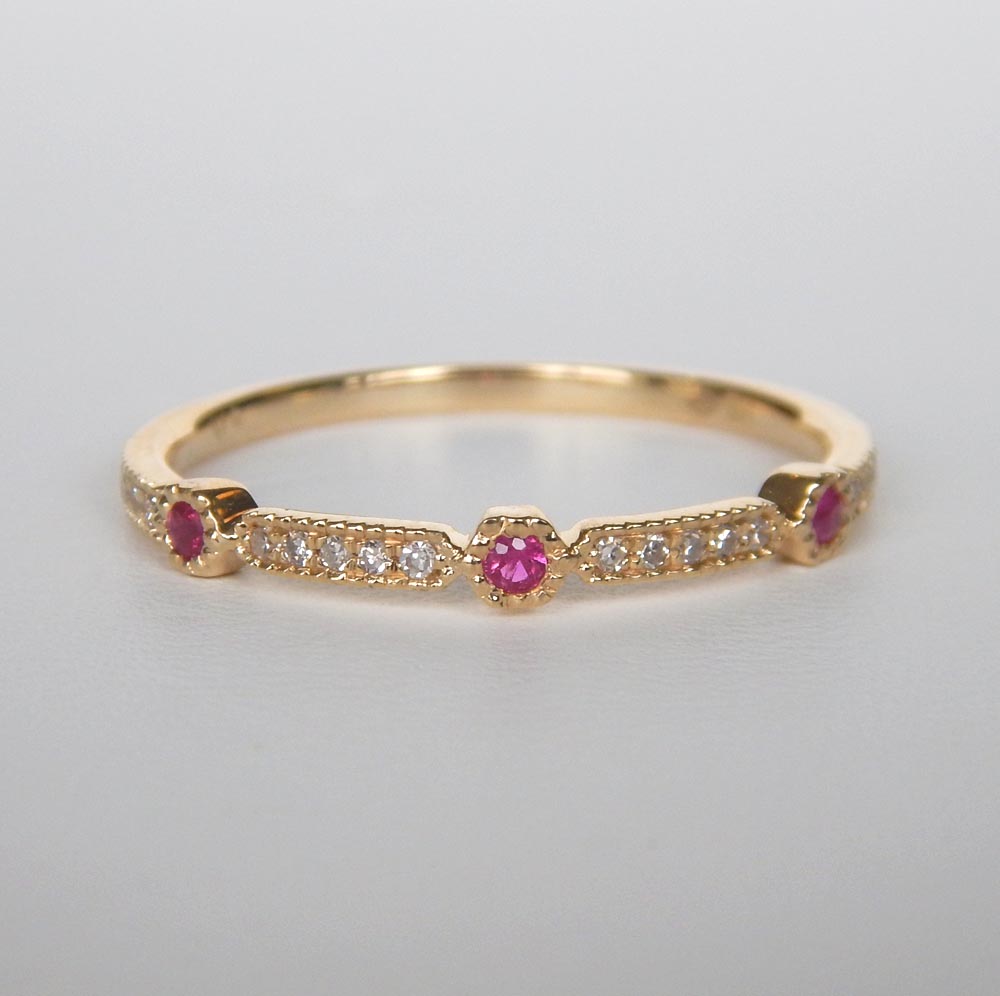 Milgrain Ruby Ring | Kloiber Jewelers