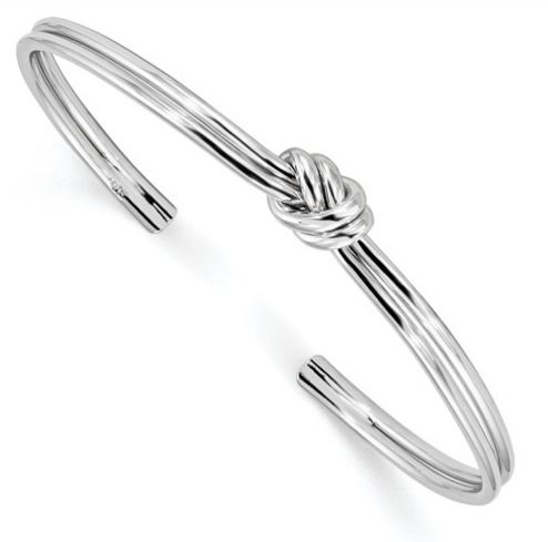 sterling silver knot cuff
