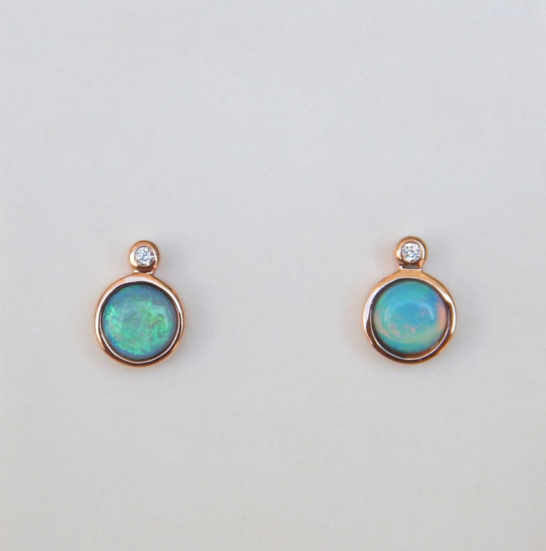 opal and diamond earrings