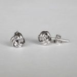 sterling silver knot earrings