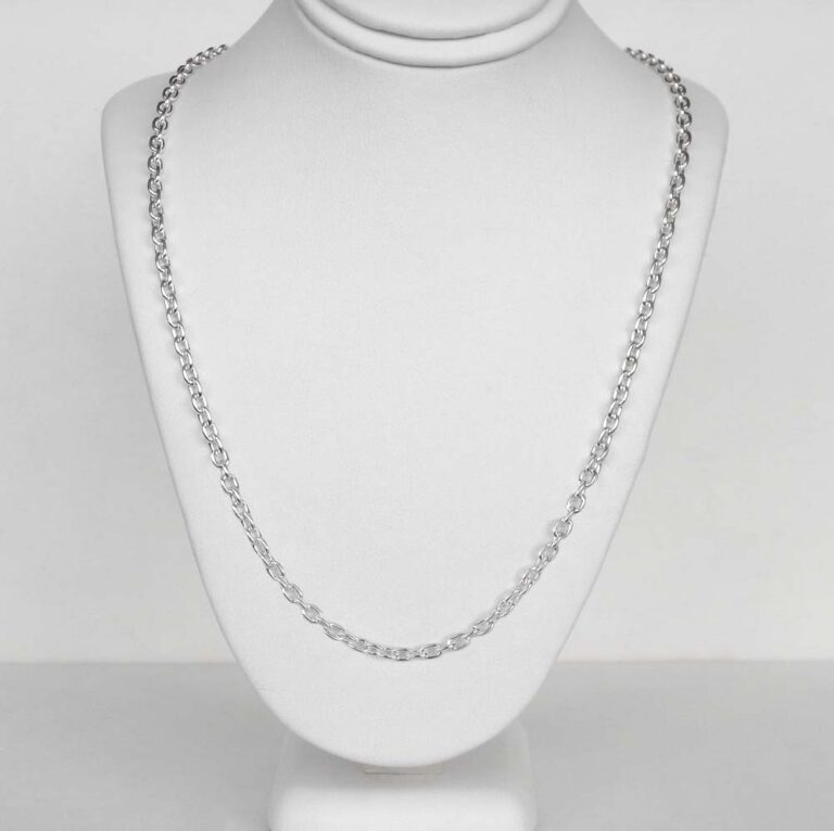 sterling silver cable chain