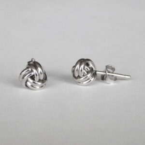 sterling silver knot studs