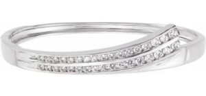 hinged diamond bangle bracelet