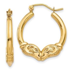 zodiac hoop earrings