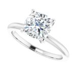 white gold diamond solitaire engagement ring