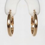 yellow gold hoop earrings