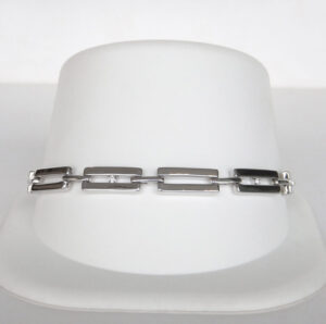 open link diamond bracelet