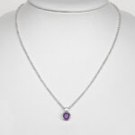 sterling silver amethyst necklace