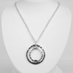 sterling silver circle necklace