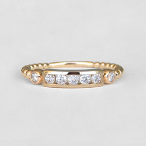 yellow gold diamond band
