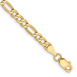 mens yellow gold figaro bracelet