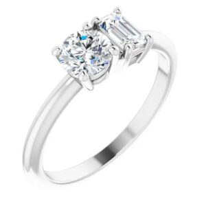 two stone engagement ring