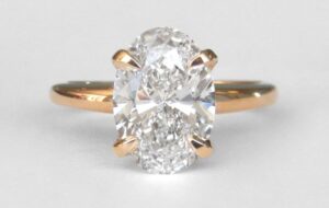 yellow gold oval diamond solitaire engagement ring