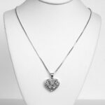 sterling silver heart locket necklace