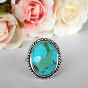 silver turquoise ring