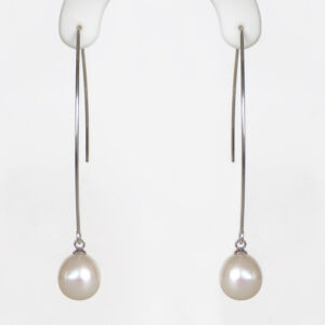 pearl drop earrings
