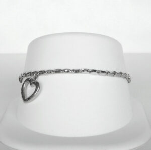 sterling silver heart bracelet