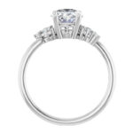 side view of diamond engagement ring