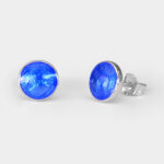 sterling silver blue post earrings
