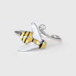 sterling silver bumblebee ring