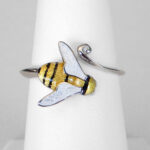 sterling silver bumblebee ring