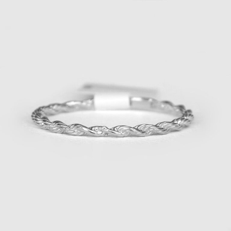 white gold twisted band