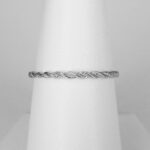 thin white gold twisted band