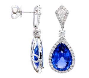 sapphire and diamond earrings