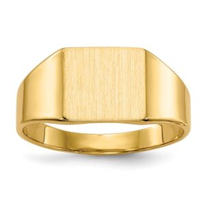 yellow gold signet ring