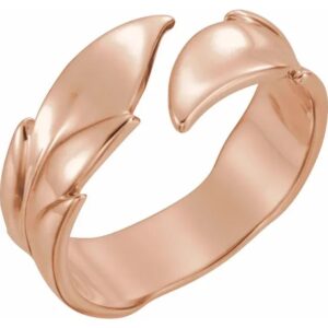 rose gold leaf band