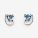 sterling silver blue topaz earrings