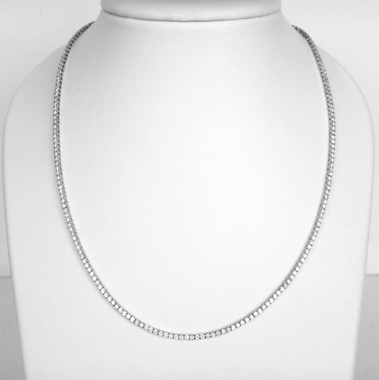 white gold diamond necklace