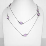 sterling silver station necklace