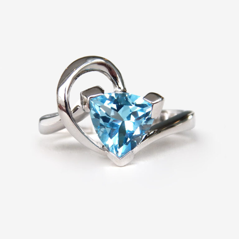 Click to view larger size sterling silver blue topaz ring
