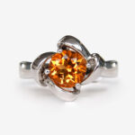 sterling silver citrine ring