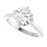 diamond solitaire engagement ring white gold